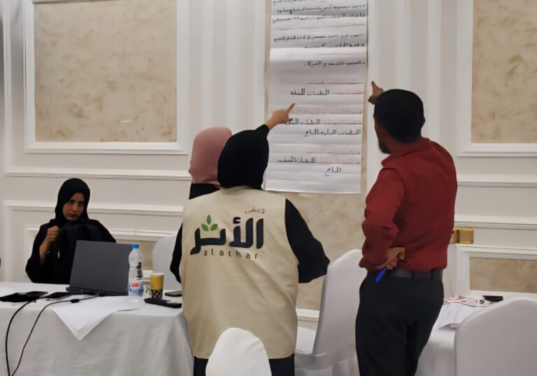 مع منظمات دولية ومحلية .. منظمة ويبقى الاثر تشارك في ورش العمل التشاورية حول تعزيز أنظمة إدارة المخاطر في اليمن.